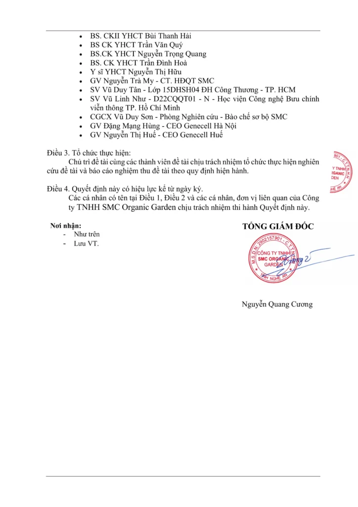 QUYET DINH THUC HIEN DE TAI 26